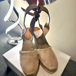 Diane von Furstenberg Blush colored Wedge Espadrilles